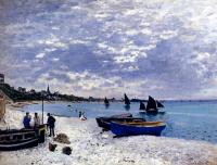 Monet, Claude Oscar - The Beach At Sainte-Adresse